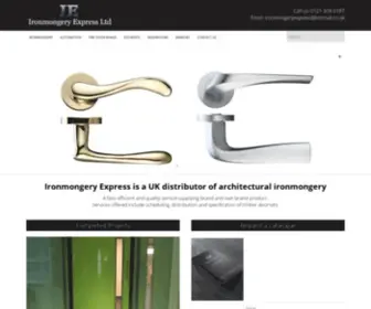 Ironmongeryexpress.co.uk(Ironmongery Express Home) Screenshot