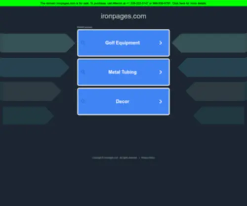 Ironpages.com(ironpages) Screenshot