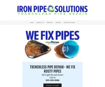 Ironpipesolutionsfl.com(Iron Pipe Solutions) Screenshot