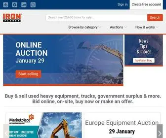 Ironplanet.com(Used Heavy Construction Equipment & Trucks For Sale) Screenshot