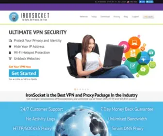 Ironsocket.com(Your Best VPN Service to Torrent) Screenshot