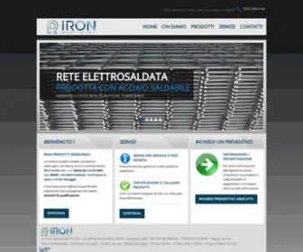 Ironsrlgroup.it(Iron Srl commercio rete elettrosaldata e prodotti siderurgici) Screenshot