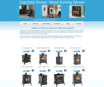 Ironstoves.co.uk(Suppliers of cast iron stoves and wood burner stoves to the UK market) Screenshot