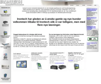 Irontech.no(Industri-PC Server TFT LCD Skjerm Ethernet) Screenshot