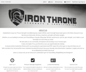 Ironthrone.ca(Iron Throne) Screenshot