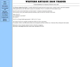 Irontrader.com(Western Antique Iron Trader) Screenshot