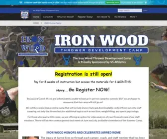 Ironwoodcamp.com(Iron Wood Thrower Development Camp) Screenshot