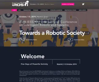 Iros2018.org(IROSInternational Conference on Intelligent Robots) Screenshot