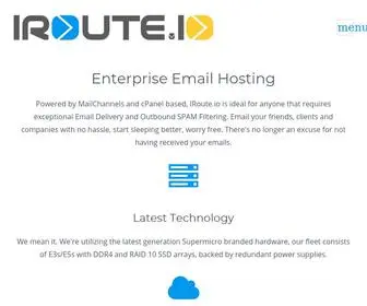 Iroute.io(Enterprise Email Hosting) Screenshot