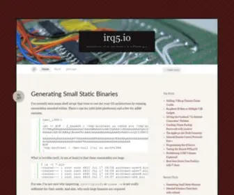 IRQ5.io(Adventures of an electronics & software guy) Screenshot