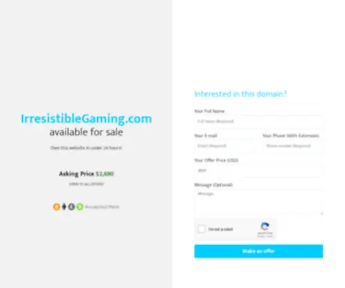 Irresistiblegaming.com(Irresistible Gaming) Screenshot