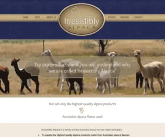 Irresistiblyalpaca.com.au(Irresistibly Alpaca) Screenshot