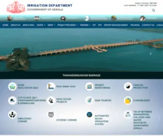Irrigation-Kerala.org(OFFICIAL WEBSITE OF IRRIGATION DEPARTMENT KERALA) Screenshot