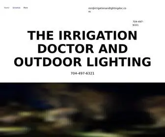 Irrigationandlightingdoc.com(THE IRRIGATION DOCTOR SPRINKLER REPAIRS CHARLOTTE IRRIGATION) Screenshot