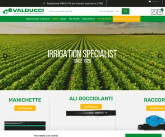 Irrigationvalducci.com(IRRIGATION VALDUCCI Manichette gocciolanti e Raccordi tubi irrigazione) Screenshot