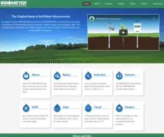 Irrometer.com(IRROMETER Home) Screenshot
