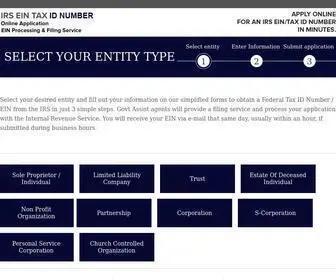 IRS-Ein-Tax-ID.com(IRS EIN Tax ID) Screenshot