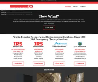 IRS-Restoration.com(24/7 Disaster Recovery & Environmental Remediation NJ) Screenshot