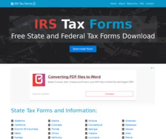 IRS-Taxforms.com(Tax Forms) Screenshot
