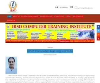 Irsdcomputertraininginstitutes.com(IRSD COMPUTER TRANING INSTITUTES Pritn Result) Screenshot