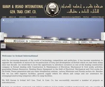 Irshadinternational.com(Karam & Irshad International Gen) Screenshot