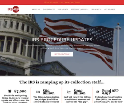 Irshelp.com(  The IRS) Screenshot