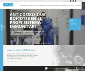 Irsicaixa.es(Institut de Recerca de la Sida) Screenshot