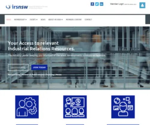 IRSNSW.org.au(Industrial Relations Society of New South Wales) Screenshot