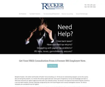 Irstaxrelief.com(Rucker Tax & Consulting) Screenshot