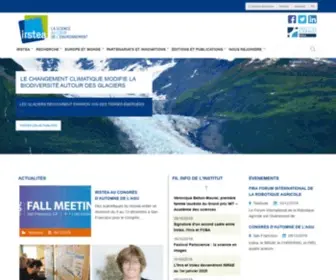 Irstea.fr(Institut national de recherche en sciences et technologies pour l'environnement et l'agriculture) Screenshot