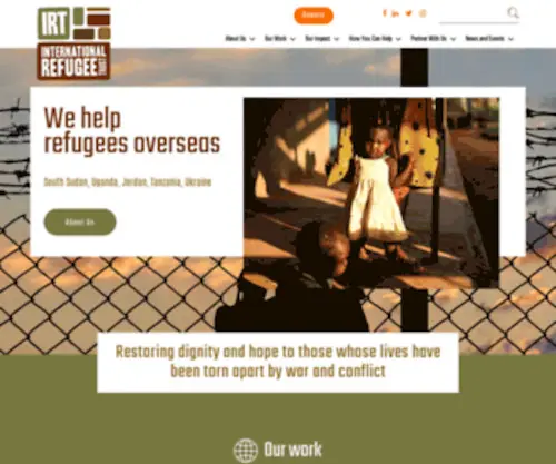 IRT.org.uk(International Refugee Trust) Screenshot
