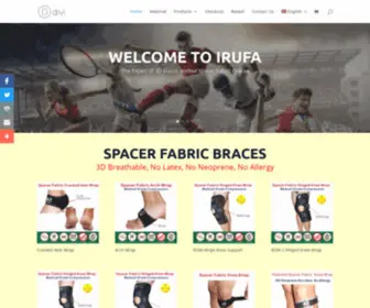 Irufa.com(Eshop for the next generation of sporting & Medical Braces) Screenshot