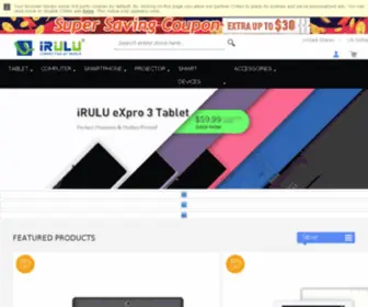 Irulu.com(IRULU Smartphones) Screenshot