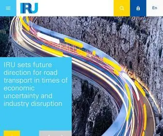 Iru.org(The International Road Transport Union (IRU)) Screenshot