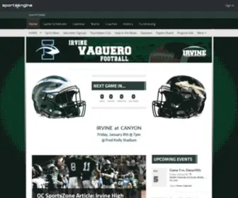 Irvinefootball.org(Irvine HS Football) Screenshot