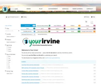 Irvinequickreg.org(The City of Irvine) Screenshot