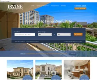 Irvinerealestate.com(Our Irvine Real Estate website) Screenshot