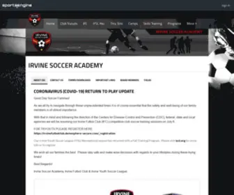 Irvinesocceracademy.com(IRVINE SOCCER) Screenshot