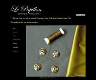 Irvinetailoring.com(Le Papillon Tailoring And Expert Alterations in Irvine) Screenshot