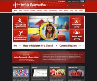 Irvinggymnastics.net(Irving Gymnastics) Screenshot