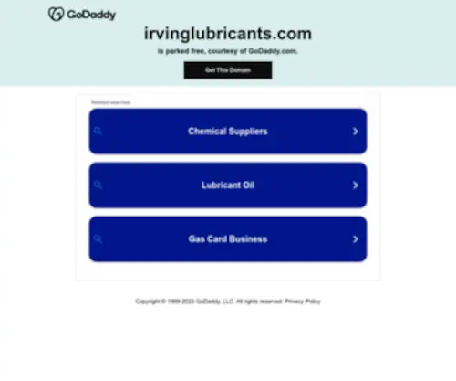 Irvinglubricants.com(Irving Lubricants) Screenshot