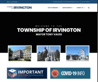 Irvington.net(Township of Irvington New Jersey) Screenshot