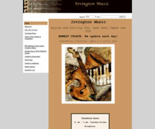 IrvMusic.com(Irvington Music) Screenshot