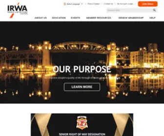 Irwaonline.org(The International Right of Way Association) Screenshot