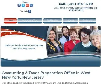 Irwingarbertaxspecialist.com(Office Of Irwin Garber Public Accountant and Tax Preparation) Screenshot