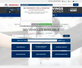 Irwinhyundai.com Screenshot