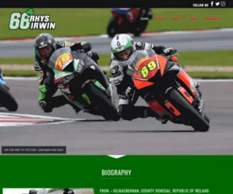 Irwinracing.ie(Irish Motorcycle Racing Star) Screenshot