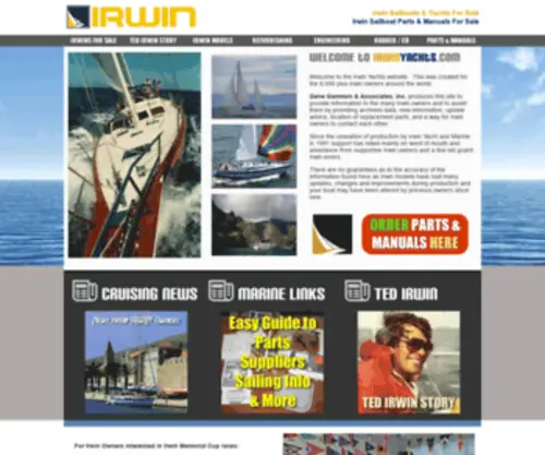 Irwinyachts.com(Irwin Yachts) Screenshot