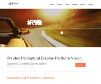 Irystec.com(Faurecia IRYStec Inc) Screenshot