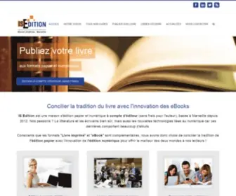 IS-Edition.com(Maison d'édition à Marseille spécialiste des livres et ebooks (livres numériques)) Screenshot
